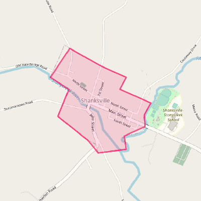 Map of Shanksville