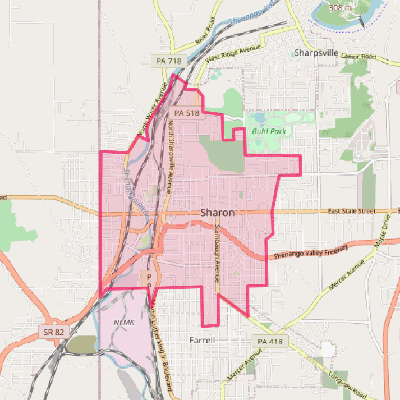 Map of Sharon