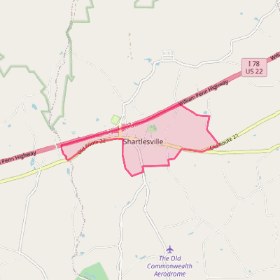 Map of Shartlesville