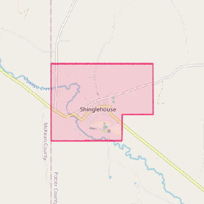 Map of Shinglehouse