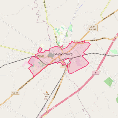 Map of Shippensburg