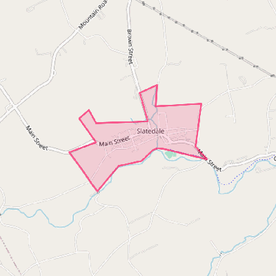 Map of Slatedale