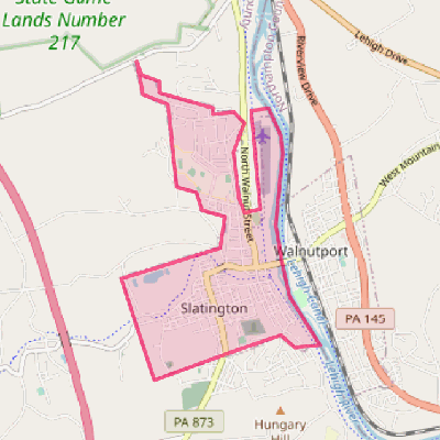 Map of Slatington