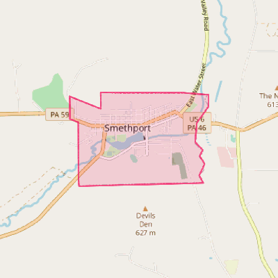 Map of Smethport