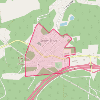 Map of Snow Shoe