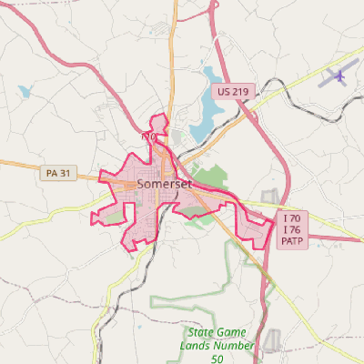 Map of Somerset