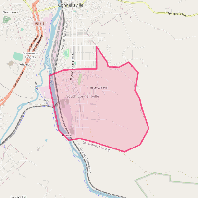 Map of South Connellsville