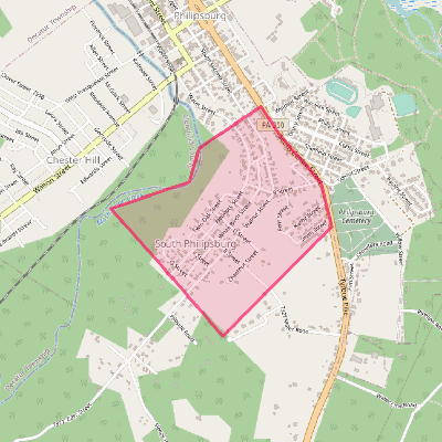 Map of South Philipsburg