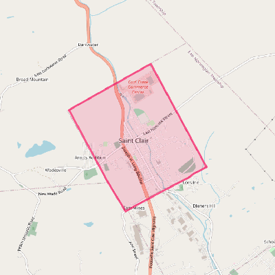 Map of St. Clair
