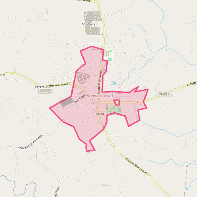 Map of Stewartstown