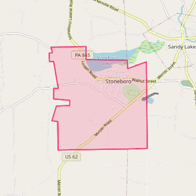 Map of Stoneboro