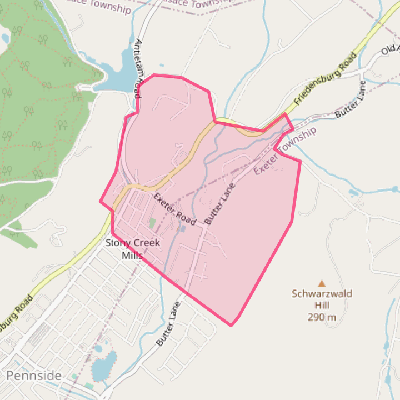 Map of Stony Creek Mills