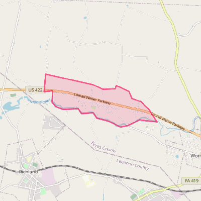 Map of Stouchsburg