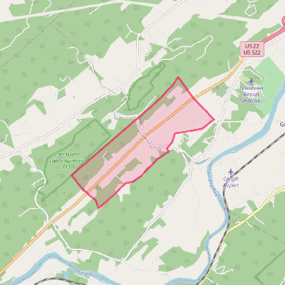 Map of Strodes Mills