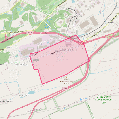 Map of Sugar Notch