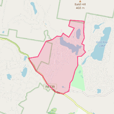 Map of Sunrise Lake