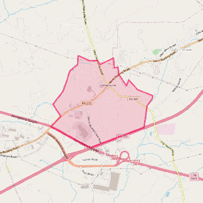 Map of Swartzville