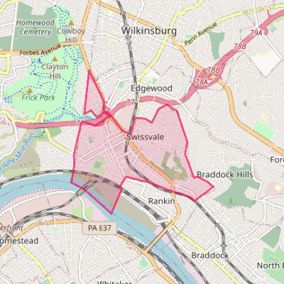 Map of Swissvale