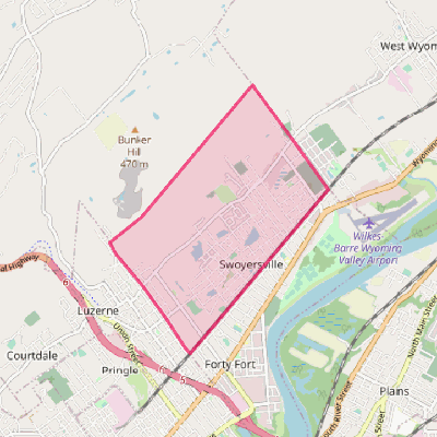 Map of Swoyersville