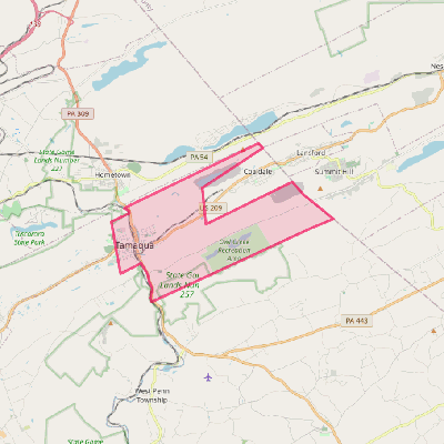 Map of Tamaqua