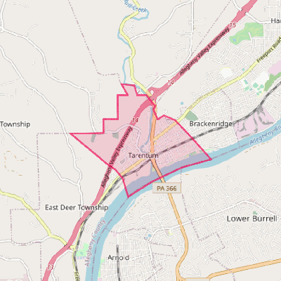 Map of Tarentum