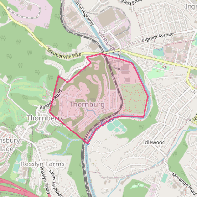 Map of Thornburg