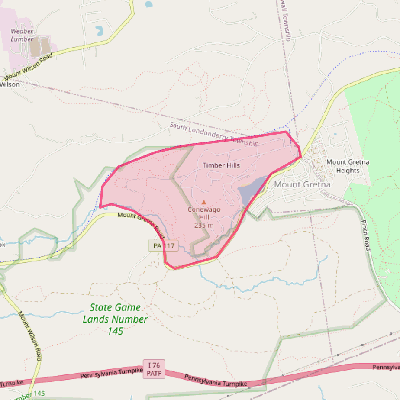 Map of Timber Hills