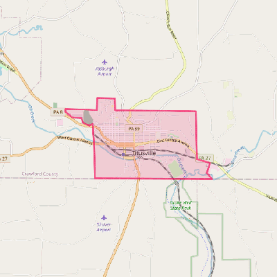 Map of Titusville