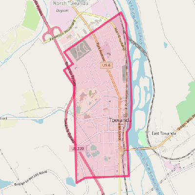 Map of Towanda