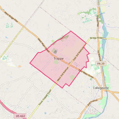 Map of Trappe