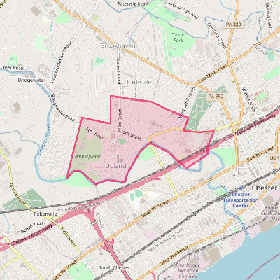 Map of Upland