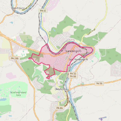 Map of Vandergrift