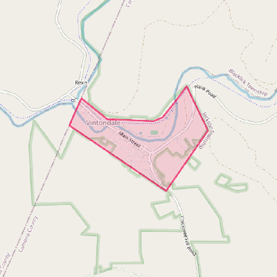 Map of Vintondale