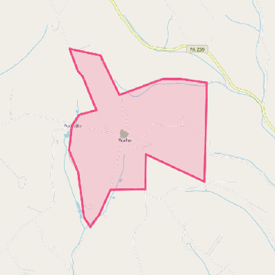 Map of Waller