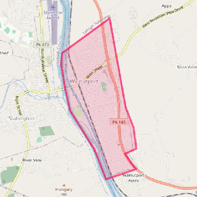 Map of Walnutport