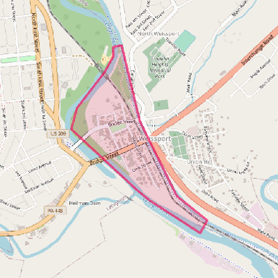 Map of Weissport