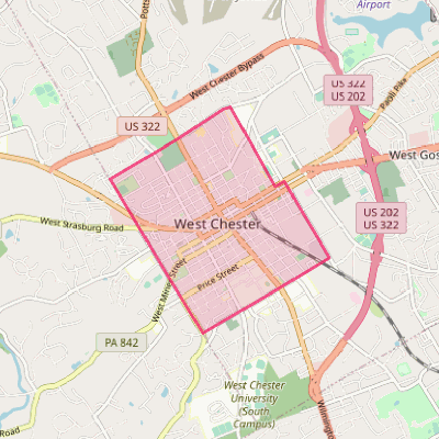 Map of West Chester