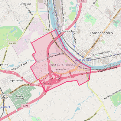 Map of West Conshohocken