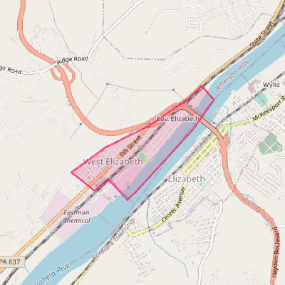 Map of West Elizabeth