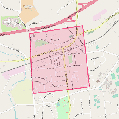 Map of West Grove