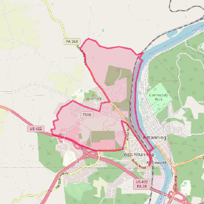 Map of West Hills