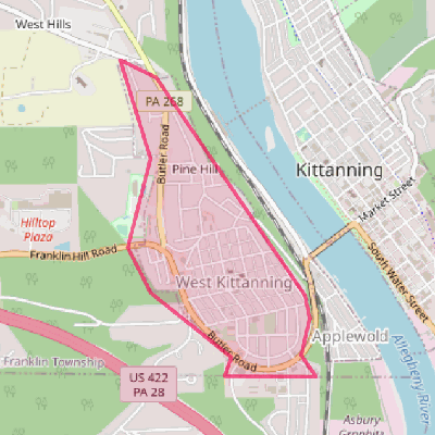 Map of West Kittanning