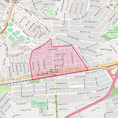 Map of West Lawn