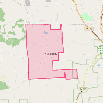 Map of West Liberty