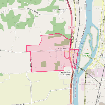 Map of West Milton