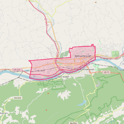 Map of Williamsport