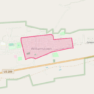 Map of Williamstown