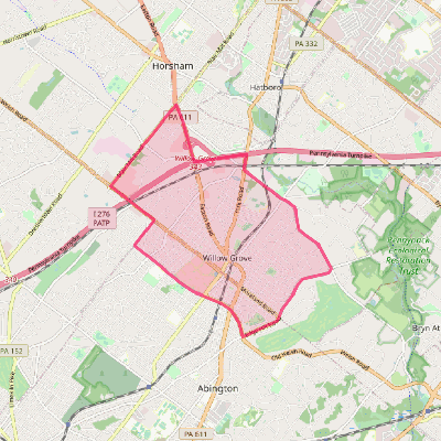 Map of Willow Grove