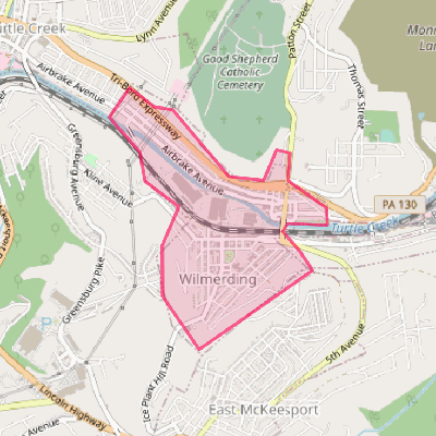 Map of Wilmerding