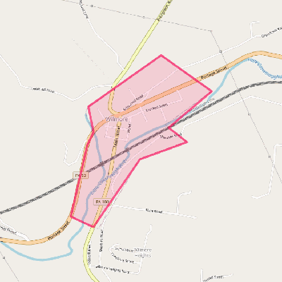 Map of Wilmore